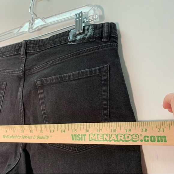 ZARA K BLACK JEANS WITH HEARTS ON THE SIZE SIZE 10 raw hem skinny - Picture 12 of 14